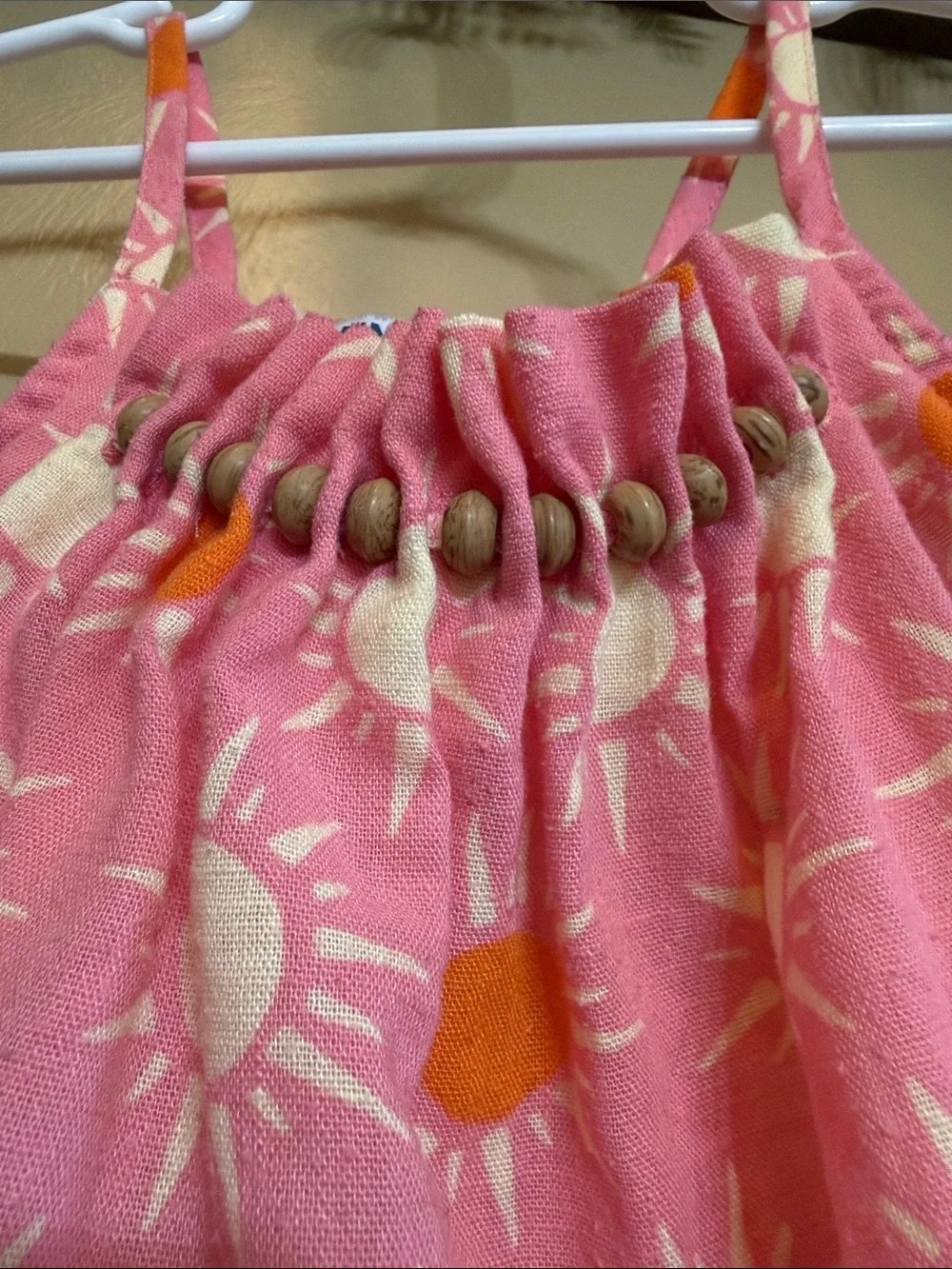 Old Navy Pink Sun Print Sundress